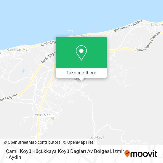 Çamlı Köyü Küçükkaya Köyü Dağları Av Bölgesi map