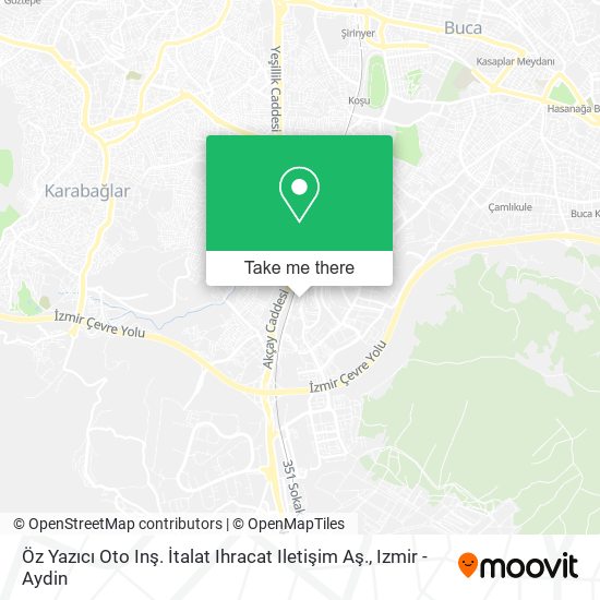 Öz Yazıcı Oto Inş. İtalat Ihracat Iletişim Aş. map