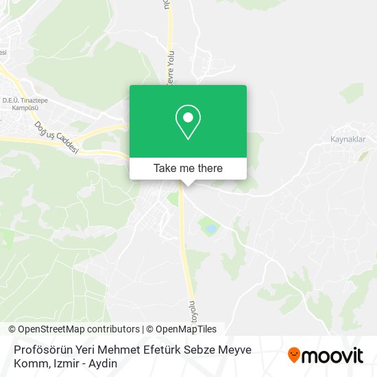 Profösörün Yeri Mehmet Efetürk Sebze Meyve Komm map
