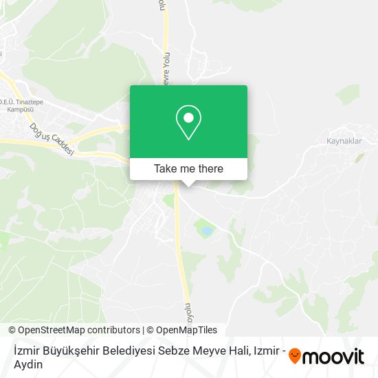 İzmir Büyükşehir Belediyesi Sebze Meyve Hali map