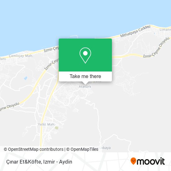 Çınar Et&Köfte map