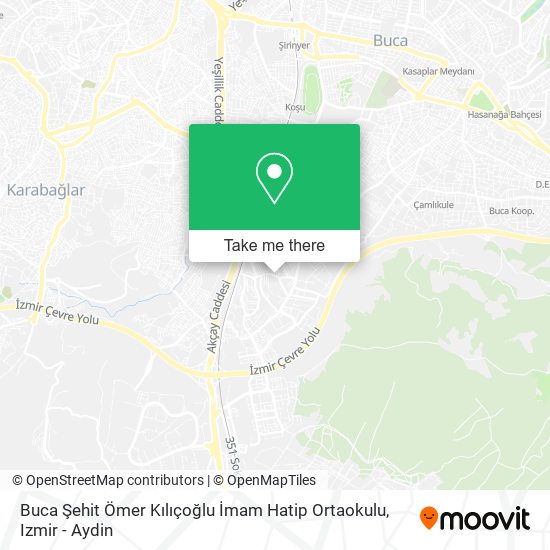 Buca Şehit Ömer Kılıçoğlu İmam Hatip Ortaokulu map