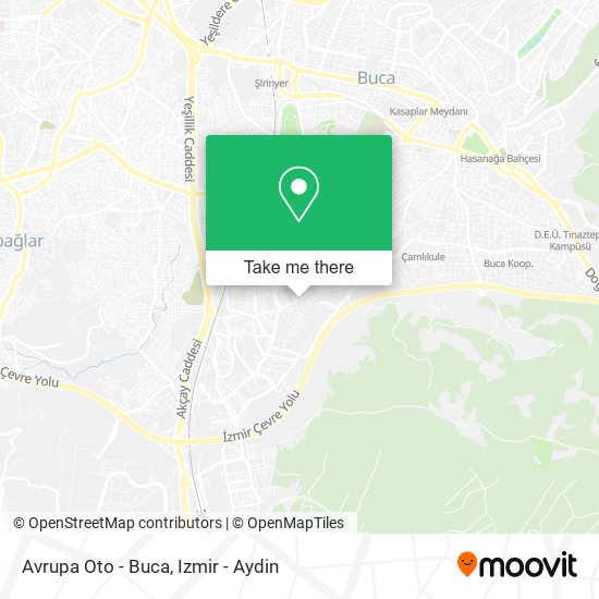 Avrupa Oto - Buca map