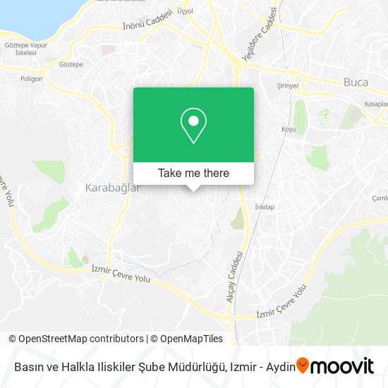 Basın ve Halkla Iliskiler Şube Müdürlüğü map