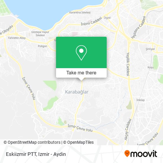 Eskiizmir PTT map