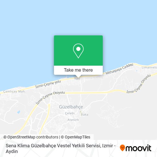 Sena Klima Güzelbahçe Vestel Yetkili Servisi map