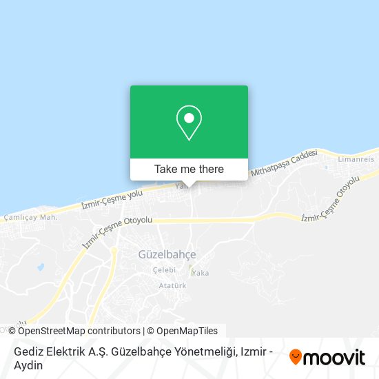 Gediz Elektrik A.Ş. Güzelbahçe Yönetmeliği map