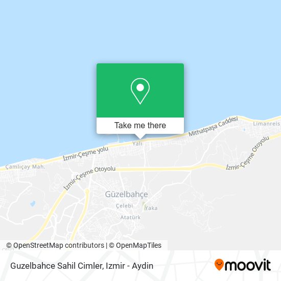 Guzelbahce Sahil Cimler map