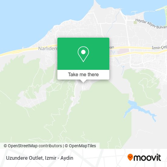 Uzundere Outlet map