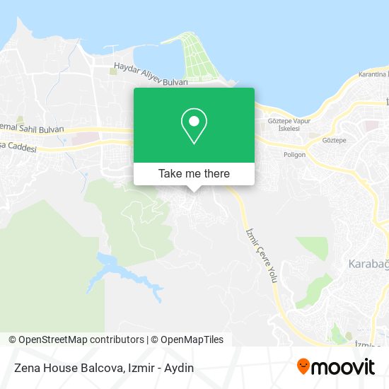 Zena House Balcova map
