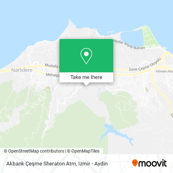 Akbank Çeşme Sheraton Atm map