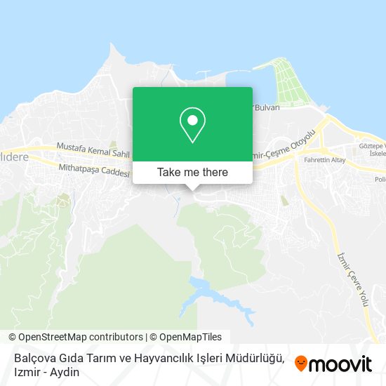 Balçova Gıda Tarım ve Hayvancılık Işleri Müdürlüğü map