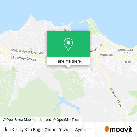 İeü Kızılay Kan Bağış Otobüsü map