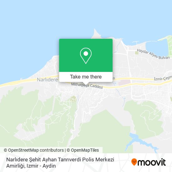 Narlıdere Şehit Ayhan Tanrıverdi Polis Merkezi Amirliği map