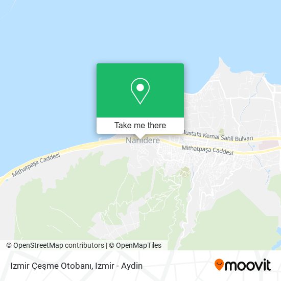 Izmir Çeşme Otobanı map