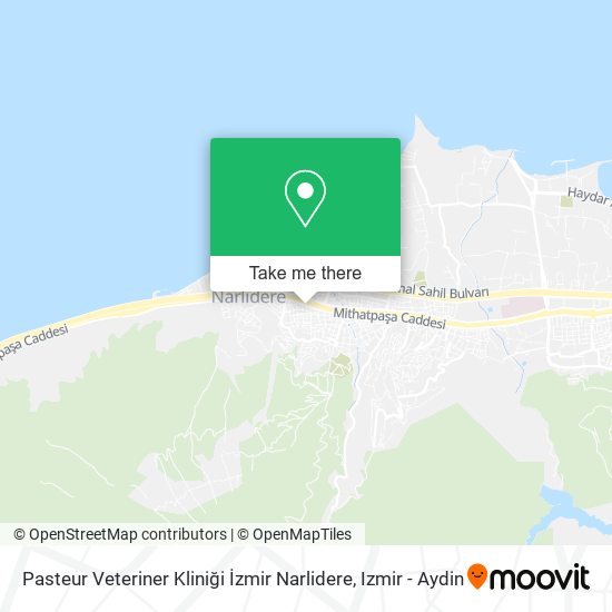 Pasteur Veteriner Kliniği İzmir Narlidere map