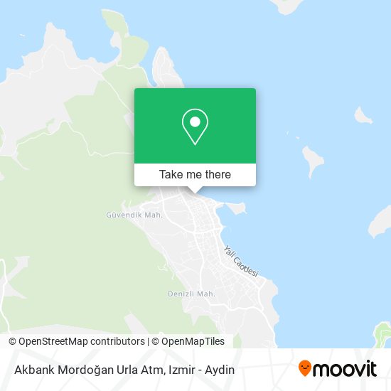 Akbank Mordoğan Urla Atm map