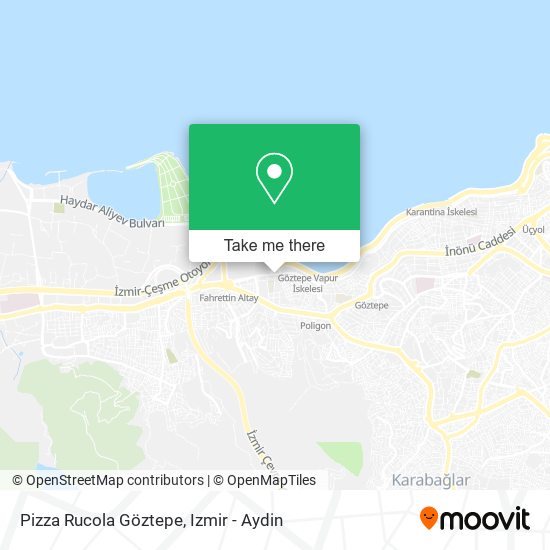 Pizza Rucola Göztepe map