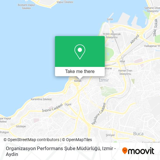 Organizasyon Performans Şube Müdürlüğü map
