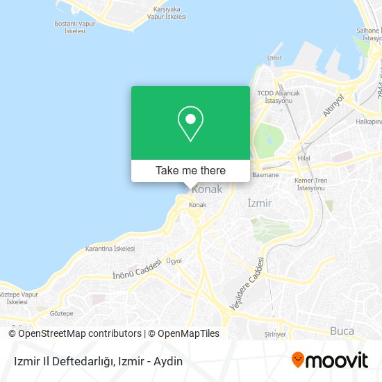 Izmir Il Deftedarlığı map