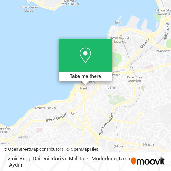 İzmir Vergi Dairesi İdari ve Mali İşler Müdürlüğü map