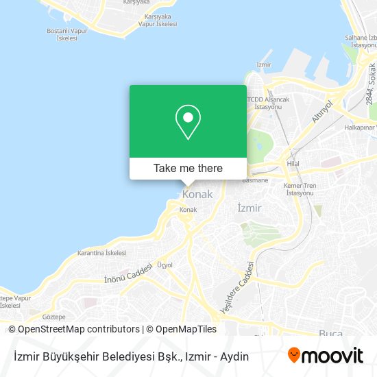 İzmir Büyükşehir Belediyesi Bşk. map