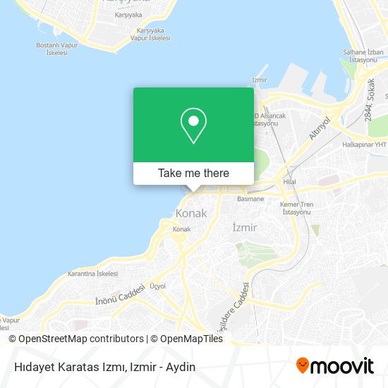 Hıdayet Karatas Izmı map