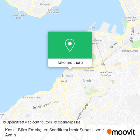 Kesk - Büro Emekçileri Sendikası İzmir Şubesi map