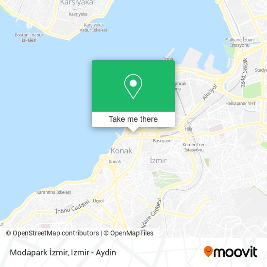Modapark İzmir map