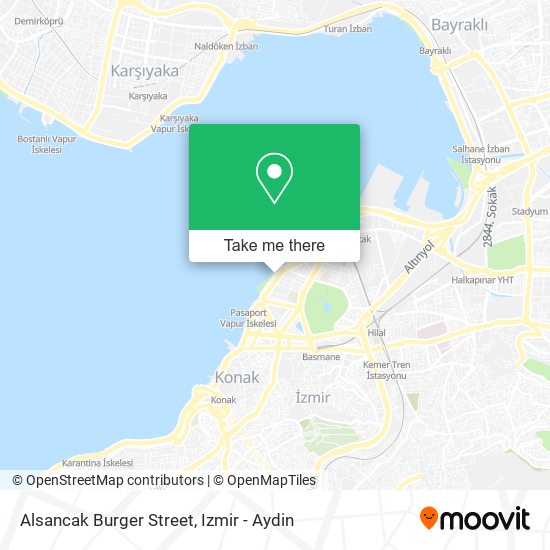 Alsancak Burger Street map