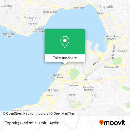 Toprakşekerizmir map