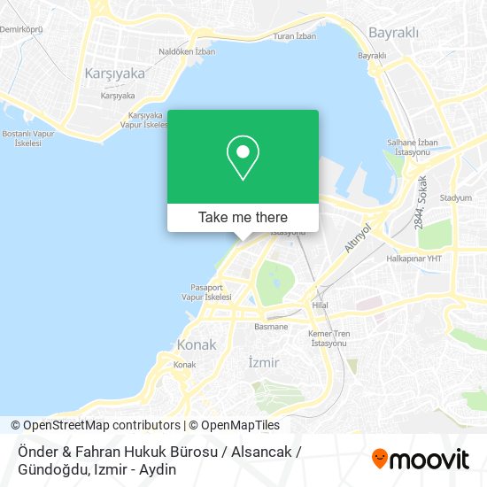 Önder & Fahran Hukuk Bürosu / Alsancak / Gündoğdu map