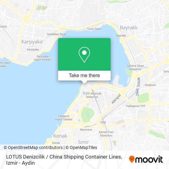 LOTUS Denizcilik / China Shipping Container Lines map