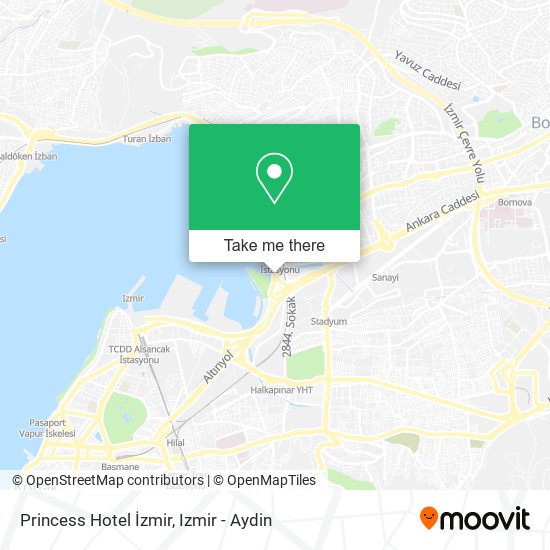Princess Hotel İzmir map