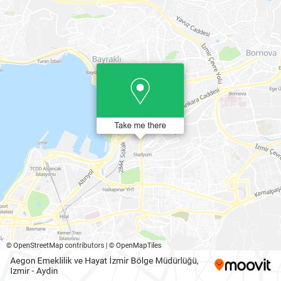 Aegon Emeklilik ve Hayat İzmir Bölge Müdürlüğü map