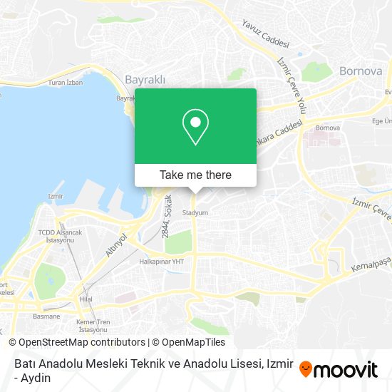 Batı Anadolu Mesleki Teknik ve Anadolu Lisesi map
