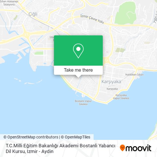 T.C.Milli Eğitim Bakanlığı Akademi Bostanli Yabancı Dil Kursu map