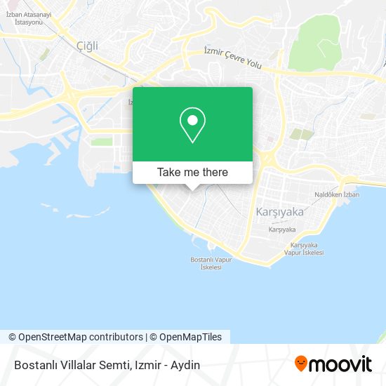 Bostanlı Villalar Semti map