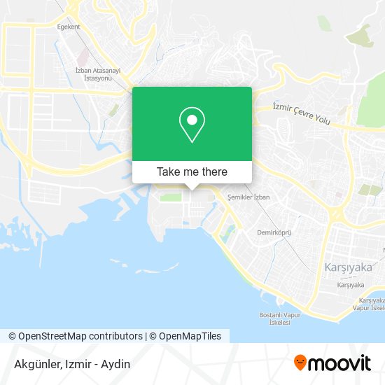 Akgünler map