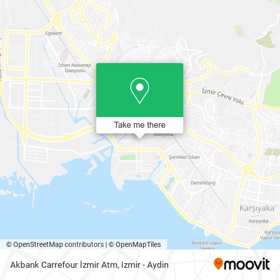 Akbank Carrefour İzmir Atm map
