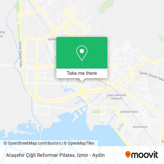 Ataşehir Çiğli Reformer Pilates map