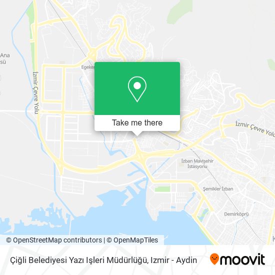 Çiğli Belediyesi Yazı Işleri Müdürlüğü map