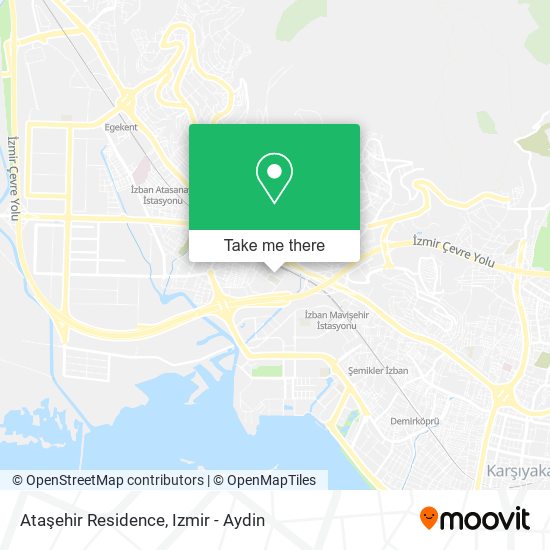 Ataşehir Residence map