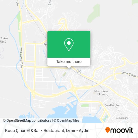 Koca Çınar Et&Balık Restaurant map