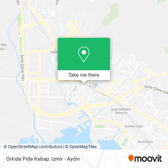 Orkide Pide Kebap map