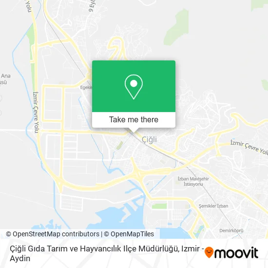 Çiğli Gıda Tarım ve Hayvancılık Ilçe Müdürlüğü map