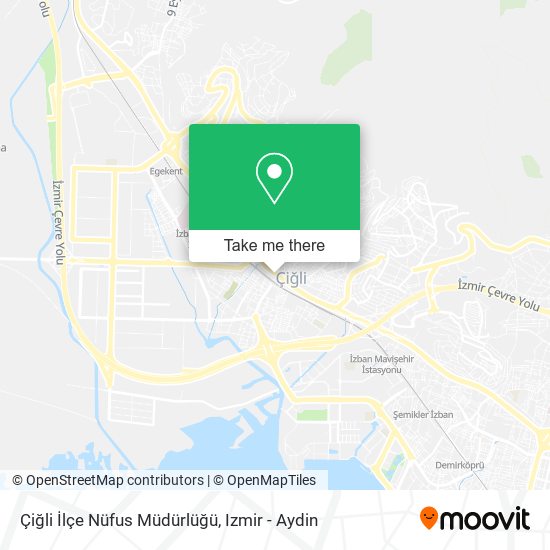 Çiğli İlçe Nüfus Müdürlüğü map