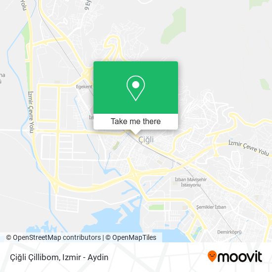 Çiğli Çillibom map