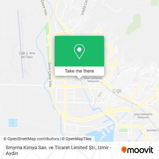 Smyrna Kimya San. ve Ticaret Limited Şti. map