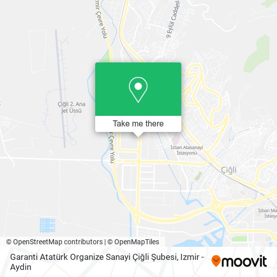 Garanti Atatürk Organize Sanayi Çiğli Şubesi map